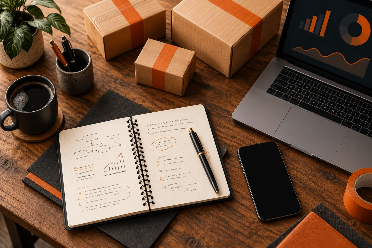 Illustrative shipping marketing planning image